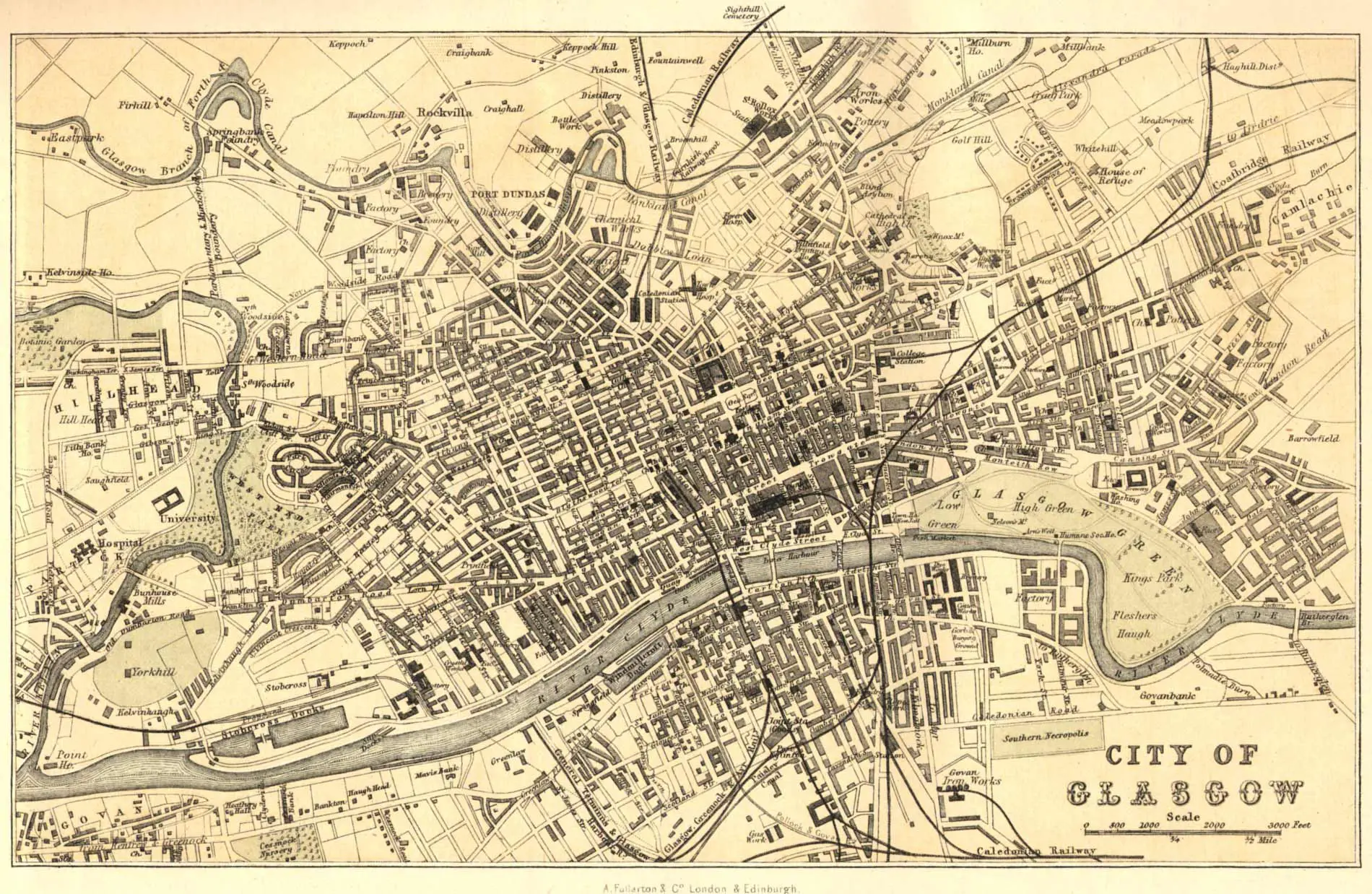 Glasgow Map 1878