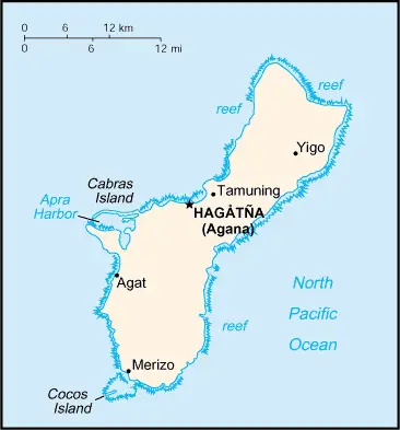 Guam Cia Wfb Map 1