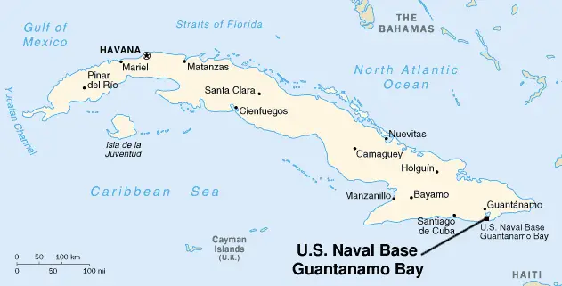 Guantanamo Bay Map
