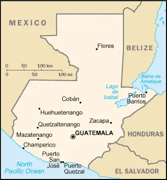 Guatemala Cia Wfb Map
