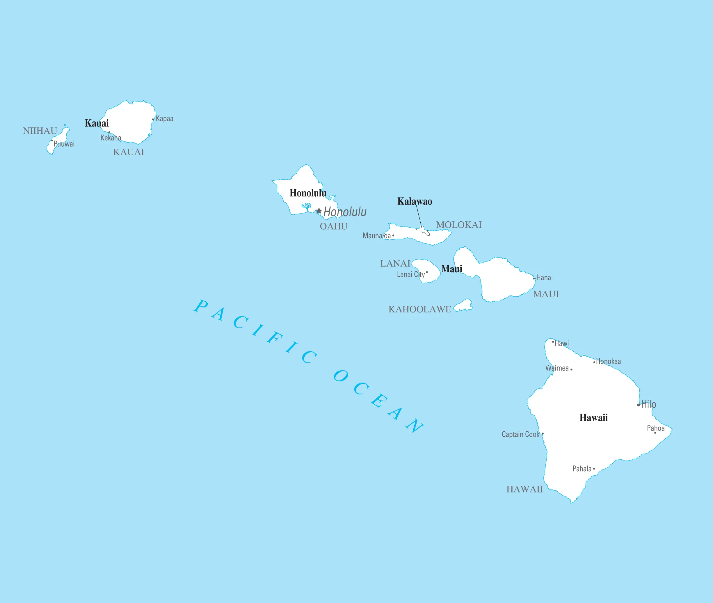 Hawaii Cities And Towns