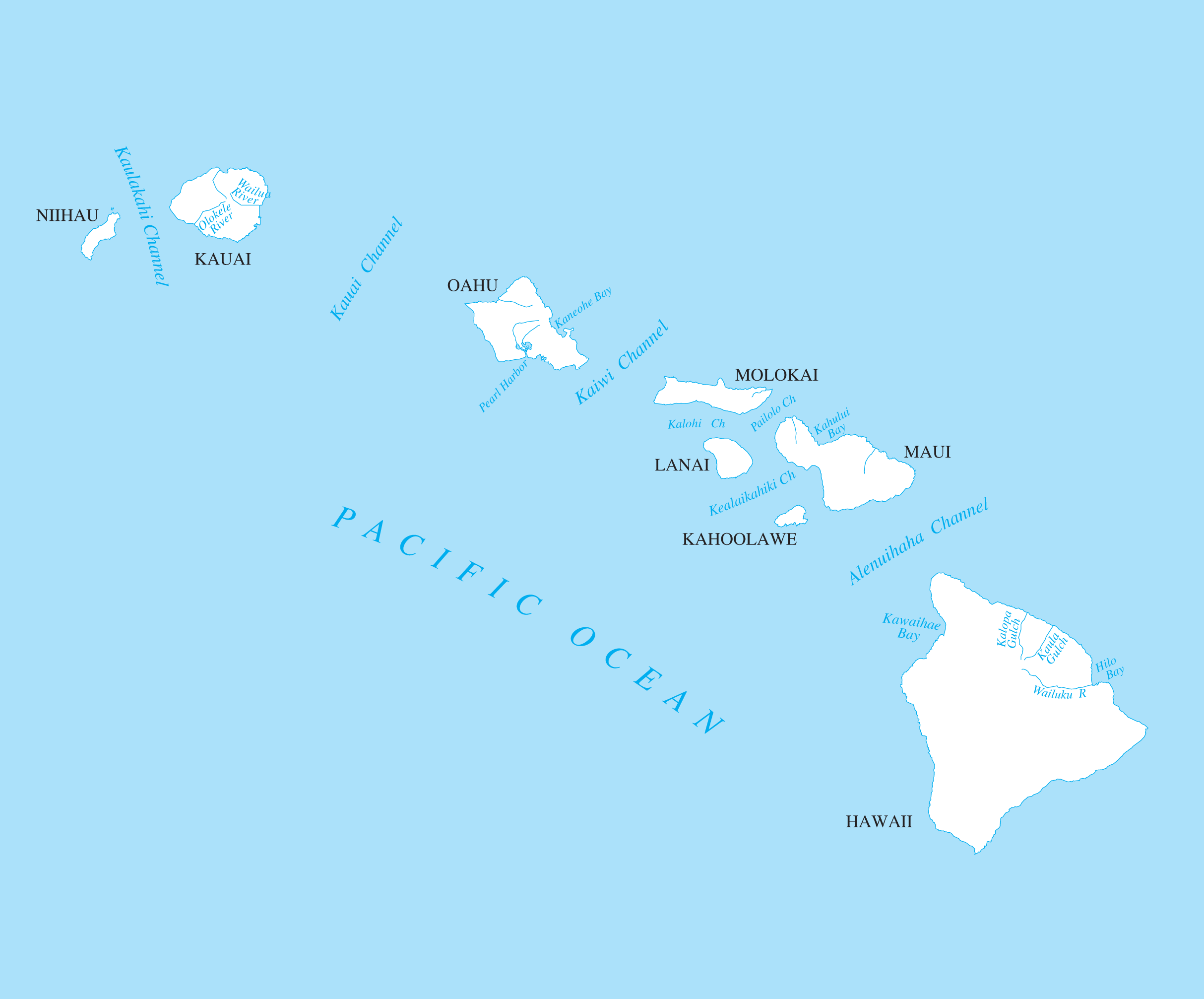 Hawaii Rivers And Lakes