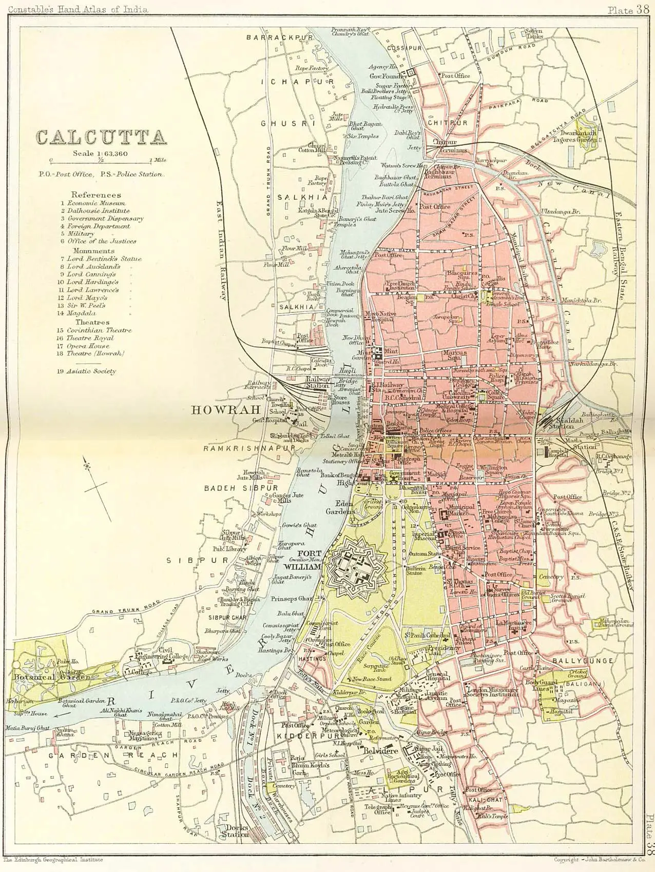 Historical Map Kolkata