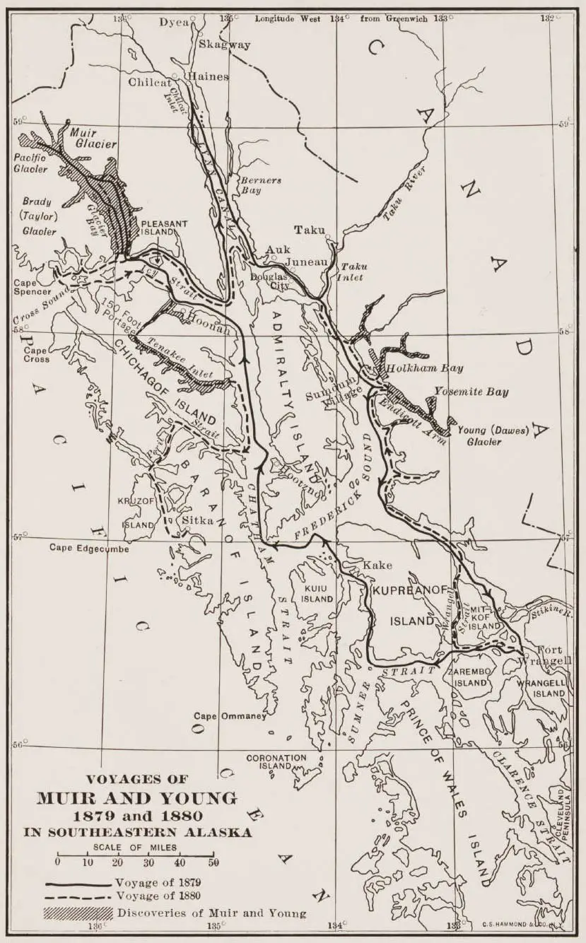 Historical Map Southern Alaska