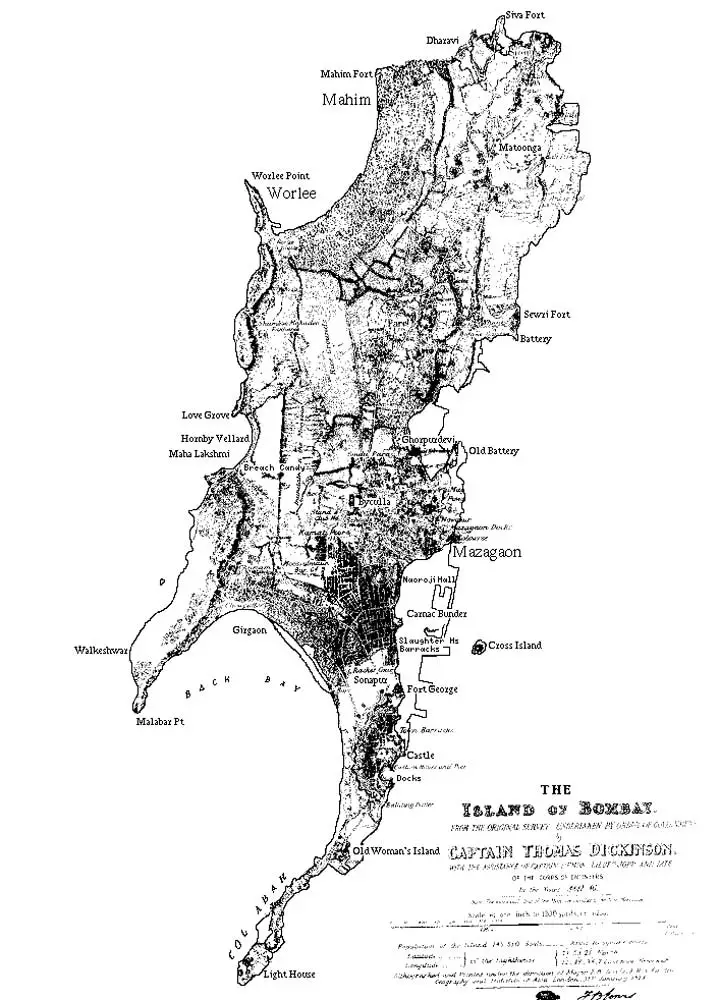 Historical Map of Mumbai