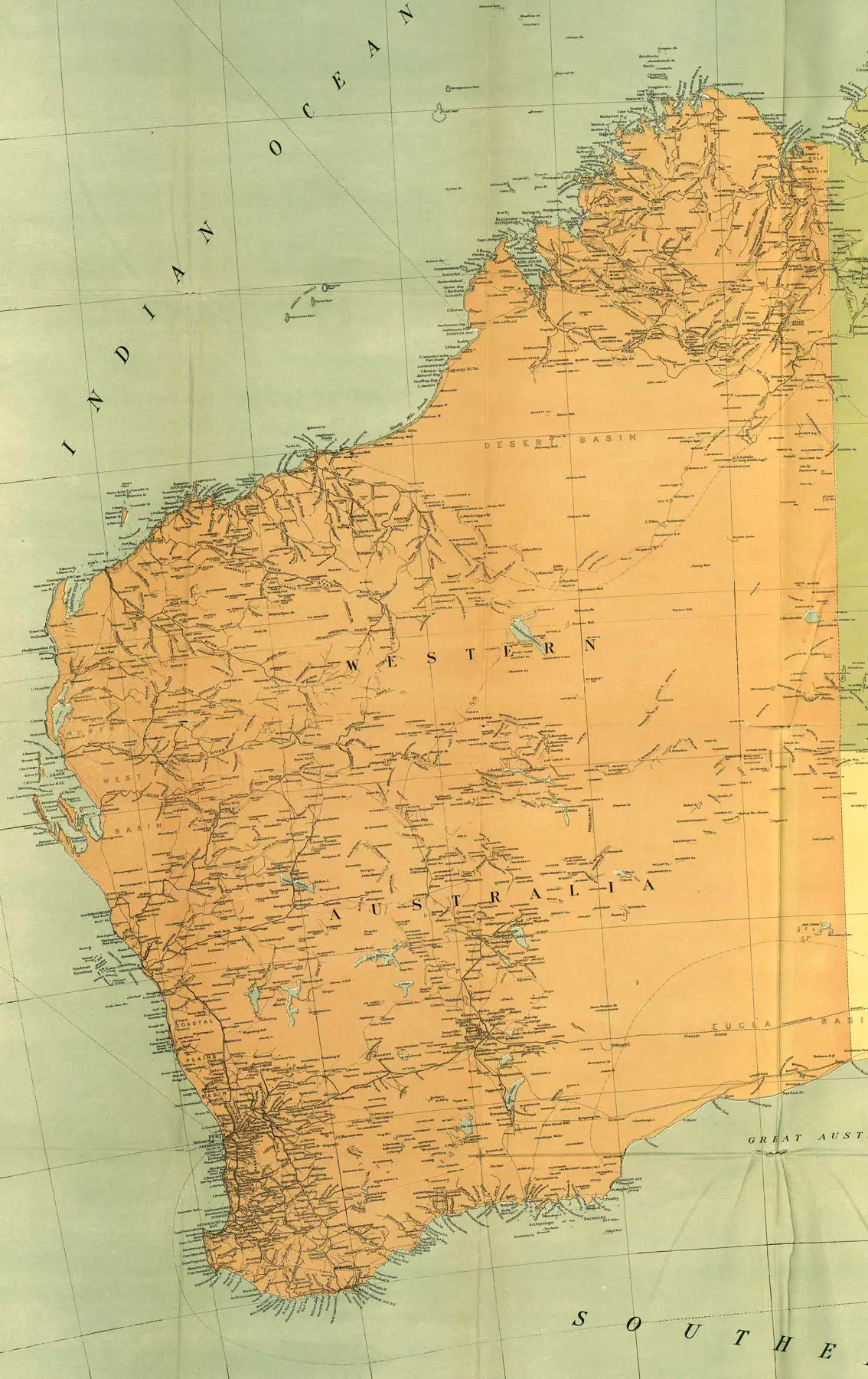 Historical Map of Western Australia