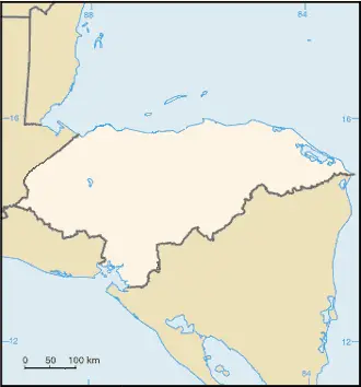 Honduras Map Blank