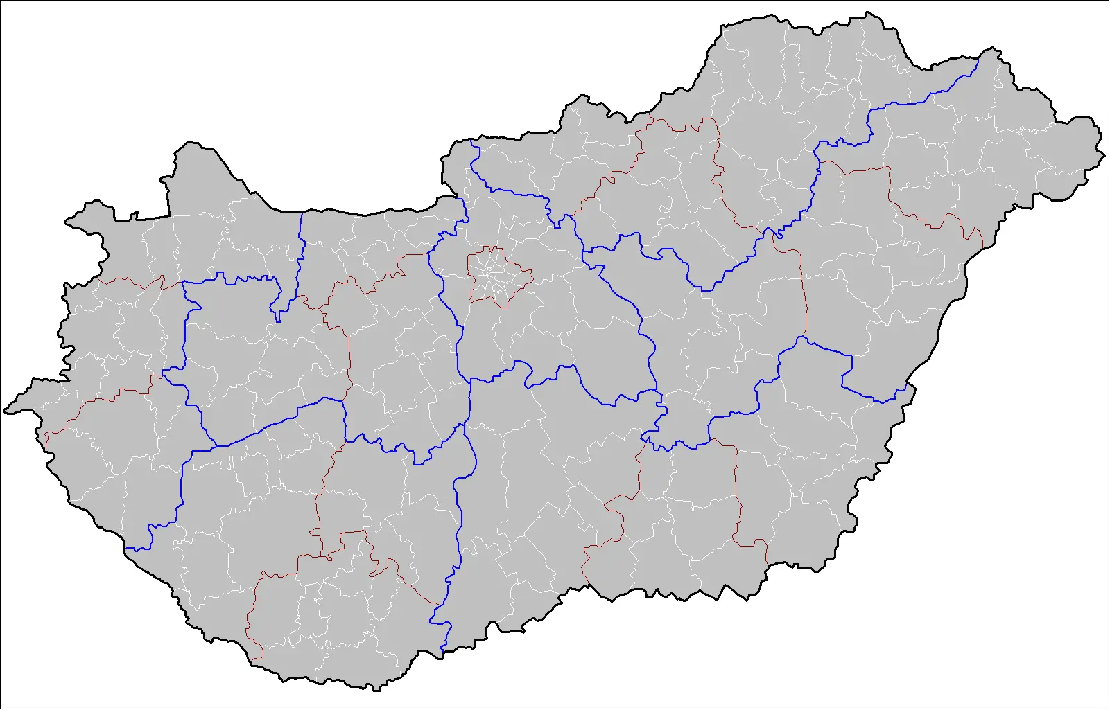 Админ деление. Grand Principality of Hungary Administrative Division. Romania Administrative Division Map with communes.