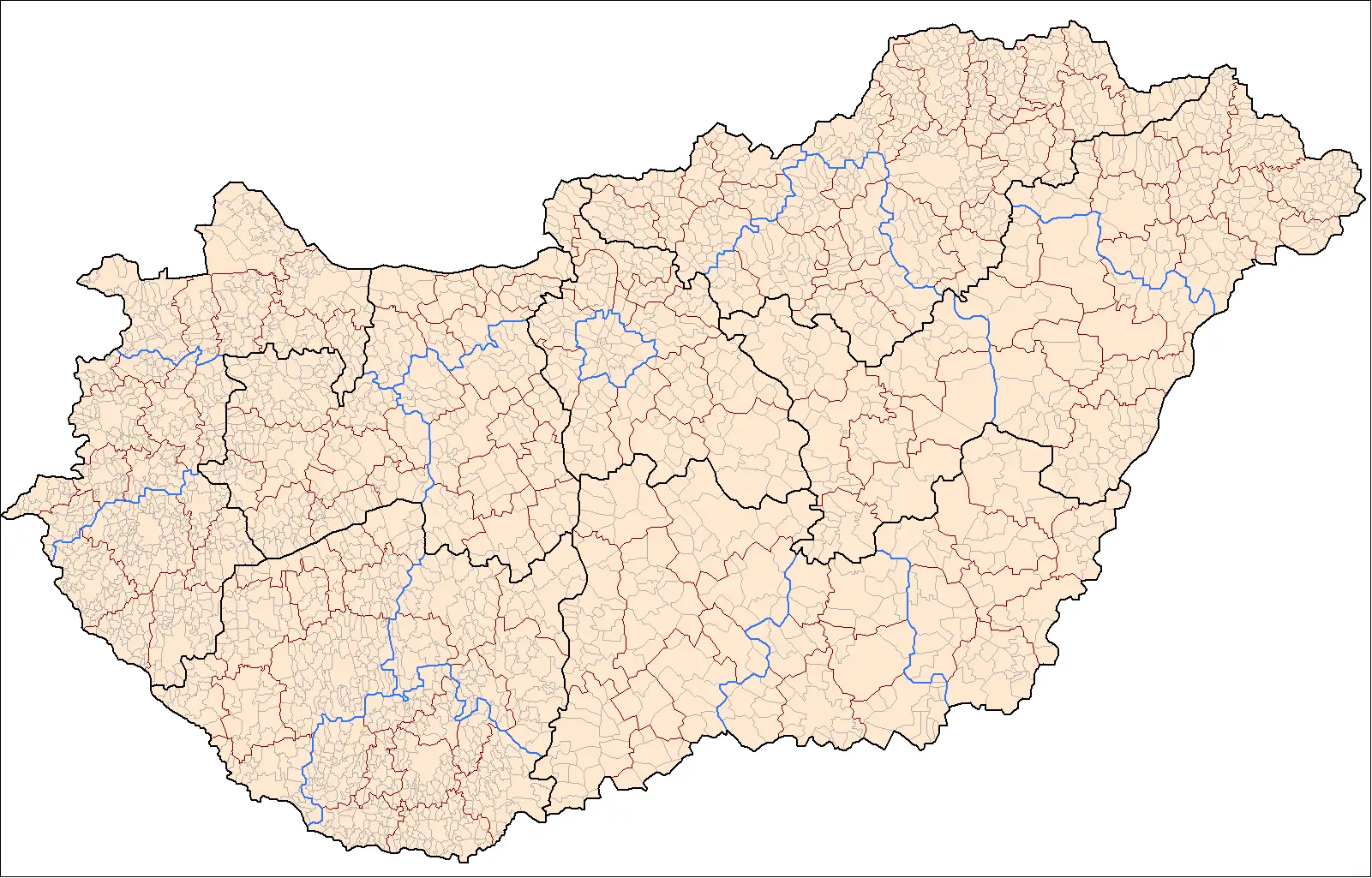 Hungary Administrative Divisions
