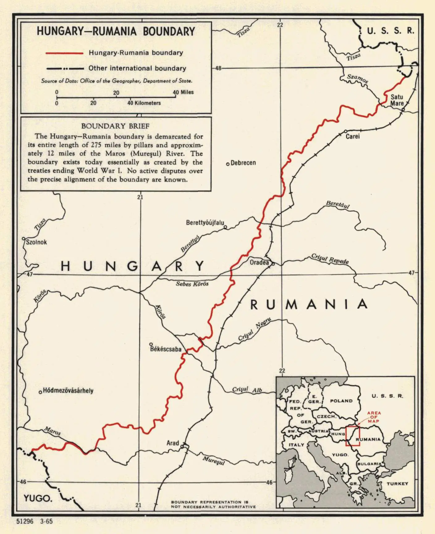 Hungary Romania Boundery