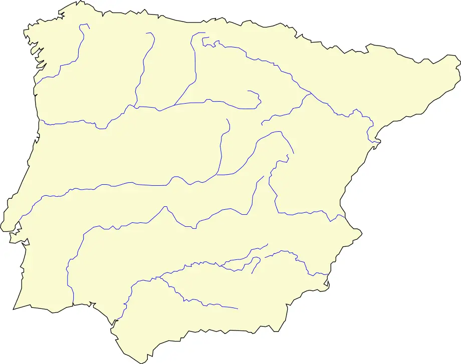 Iberian Peninsula Base Map