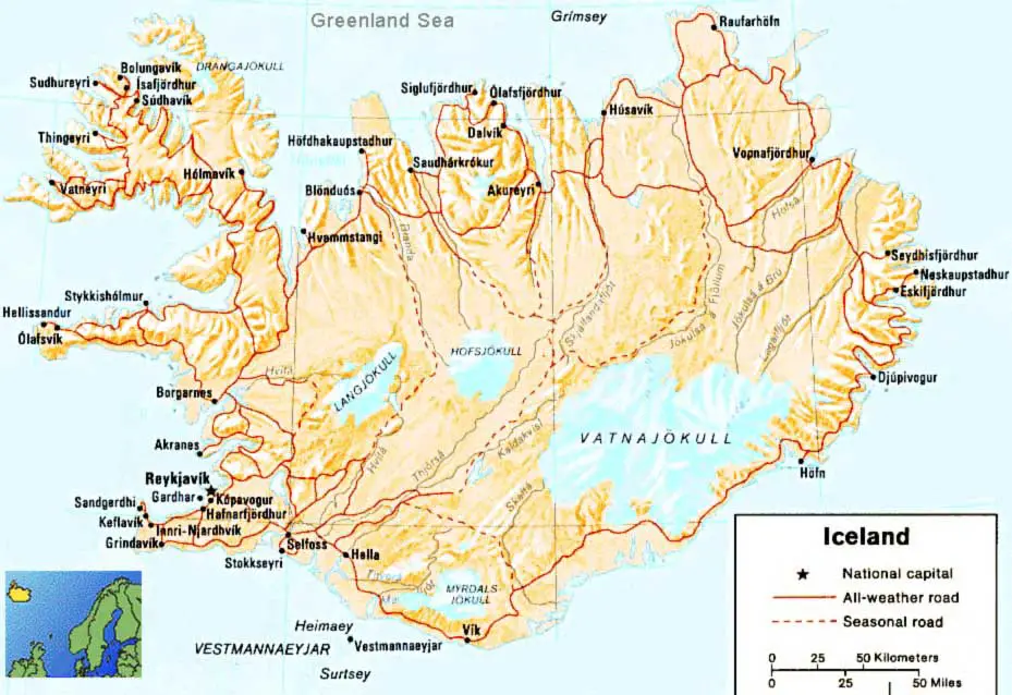 Iceland Map 1