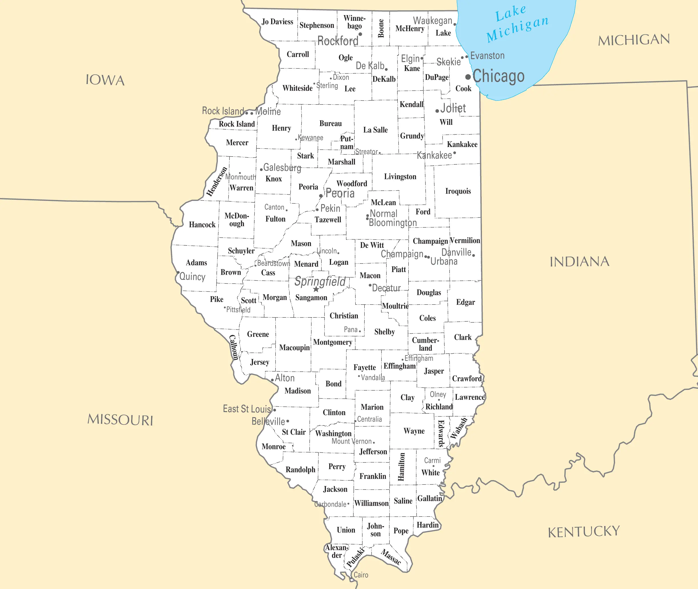 Illinois Cities And Towns