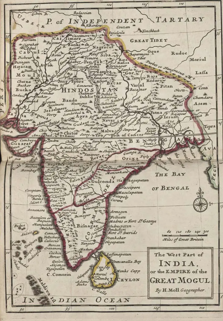 India Historical Map (mogul)