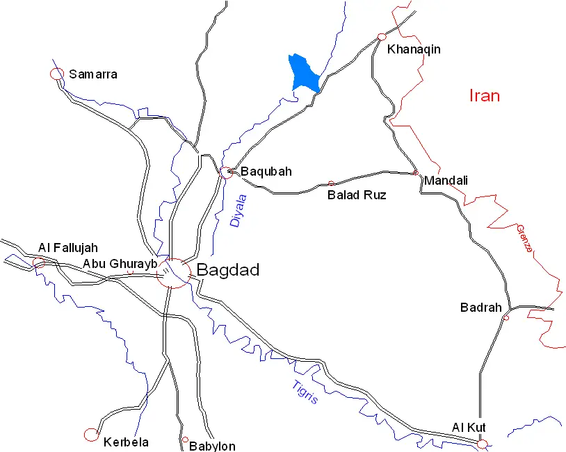 Irak Umkreis Bagdad
