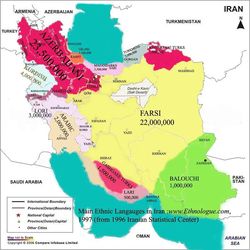 Iran Ethnoreligious Distribution 2004