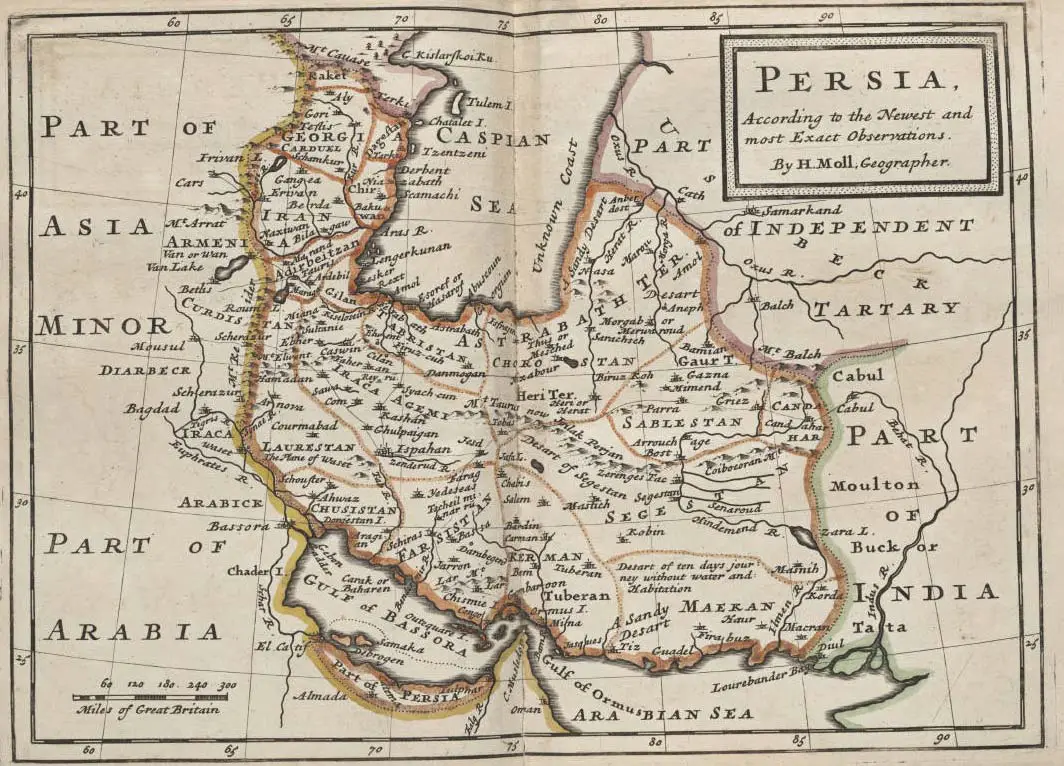 Iran Historical Map (persia)