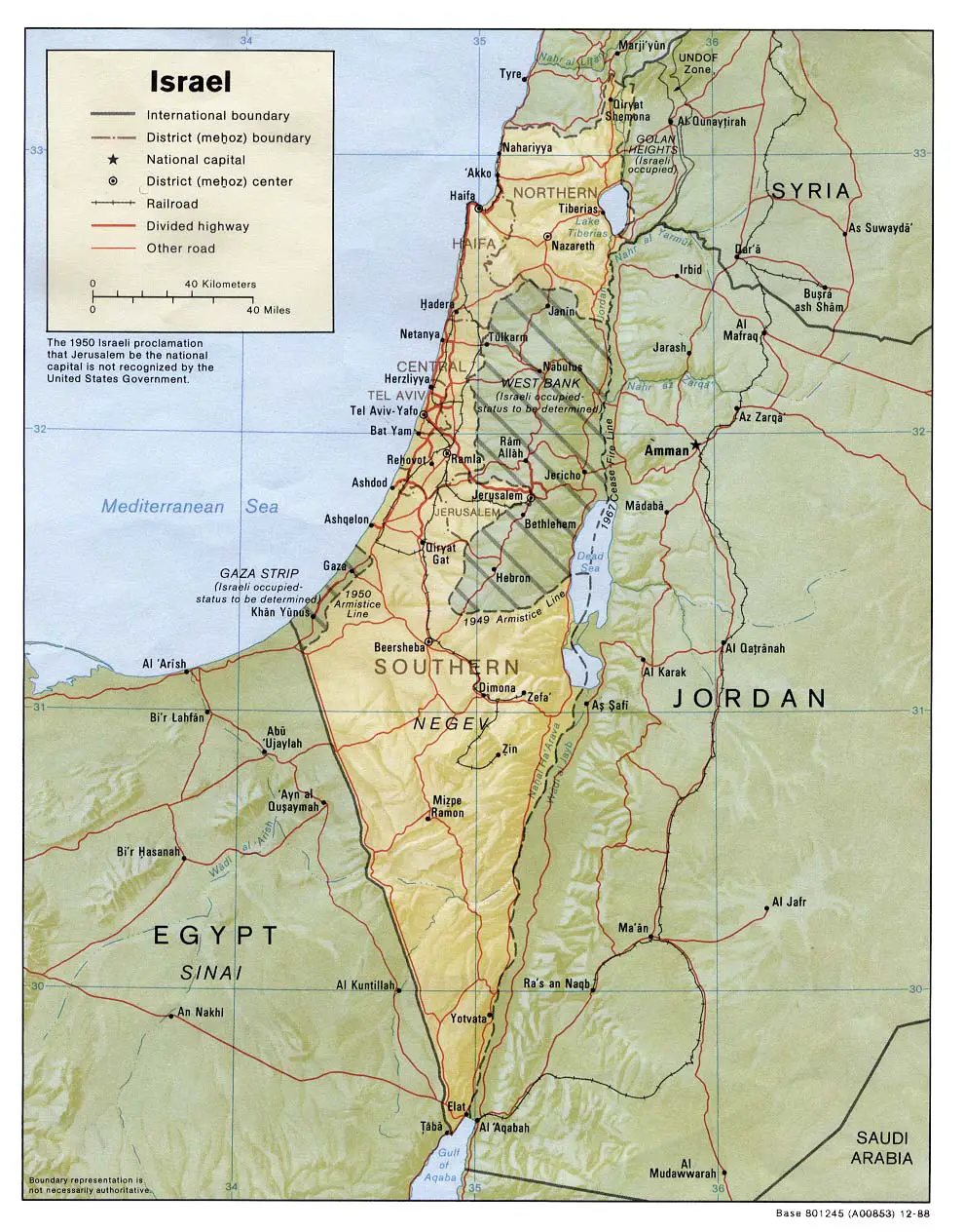 Israel Relief Map Jpeg