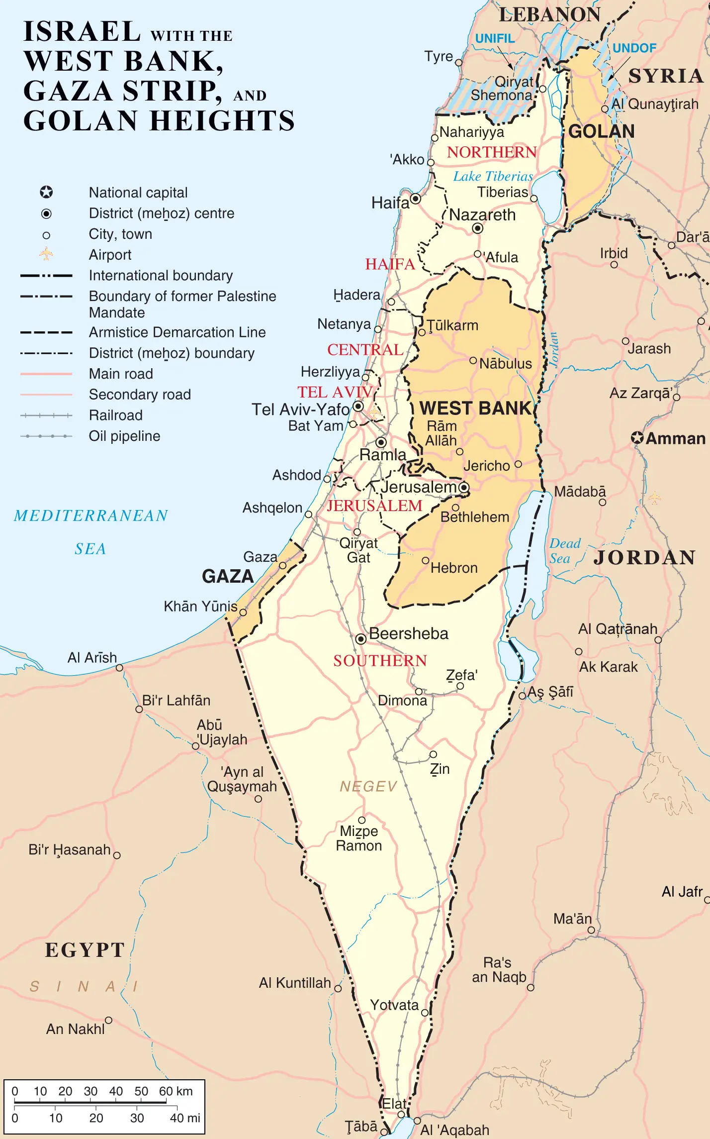 Israel West Bank Gaza Strip And Golan Heights