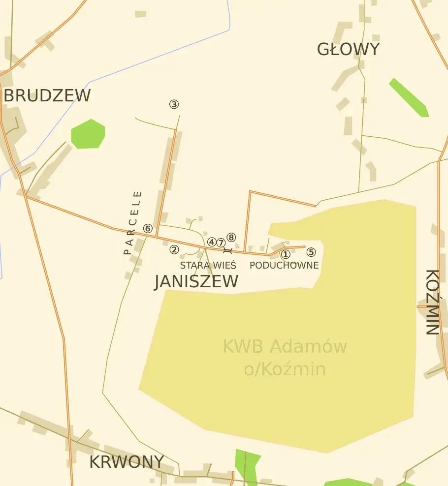 Janiszew  Lokacje