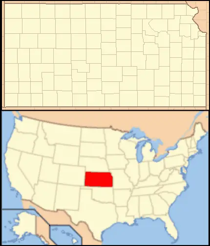 Kansas Locator Map With Us