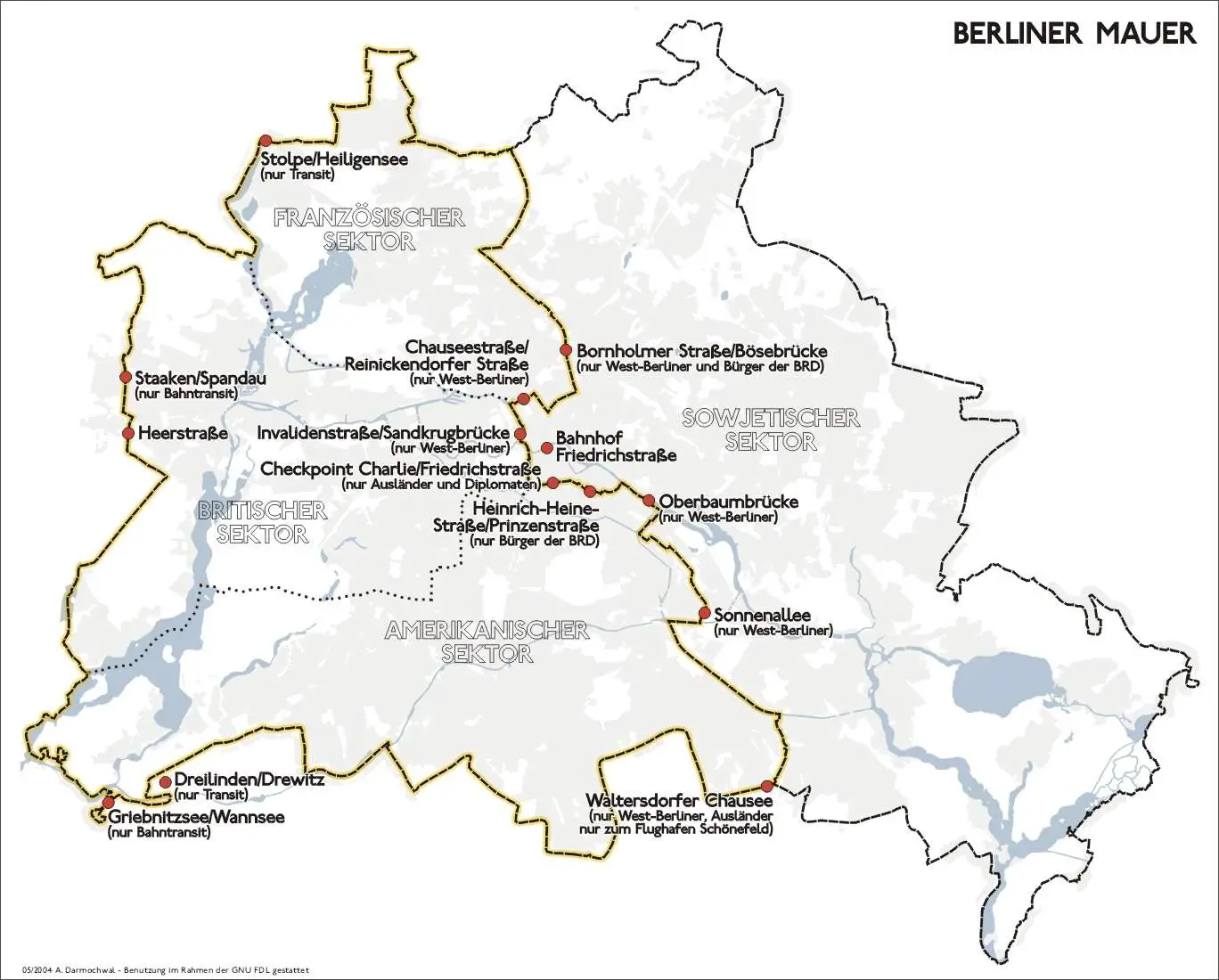 Karte Berliner Mauer De