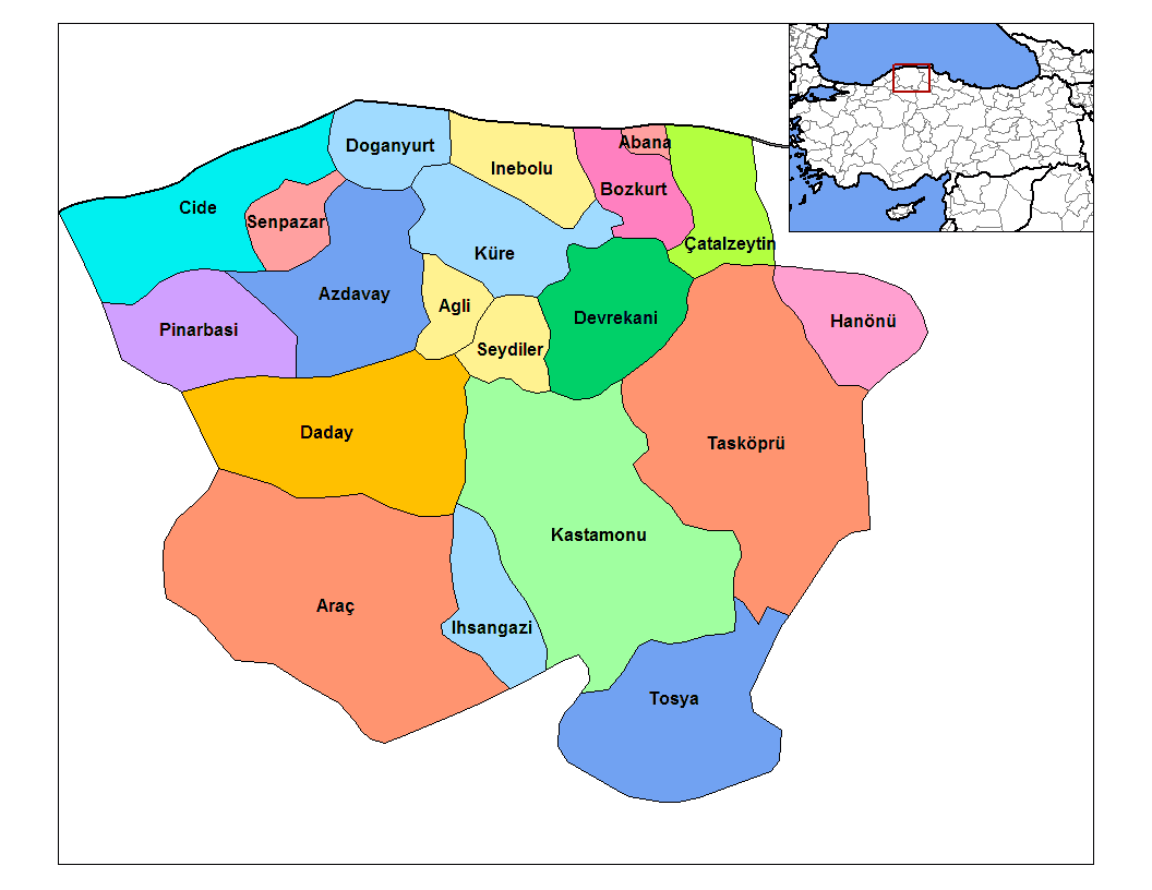 Kastamonu Districts