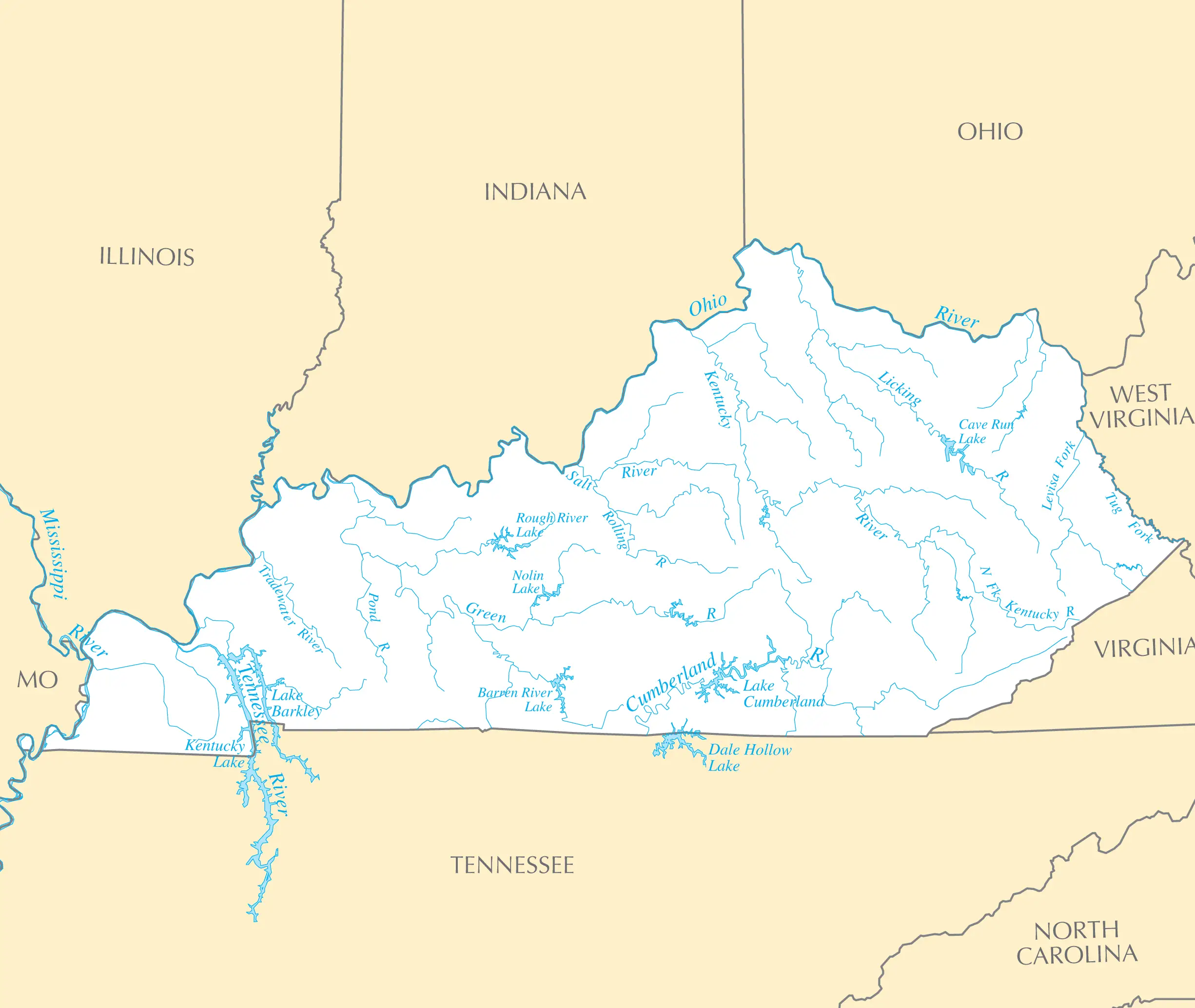 Kentucky Rivers And Lakes