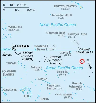 Kiribati Malden Highlighted