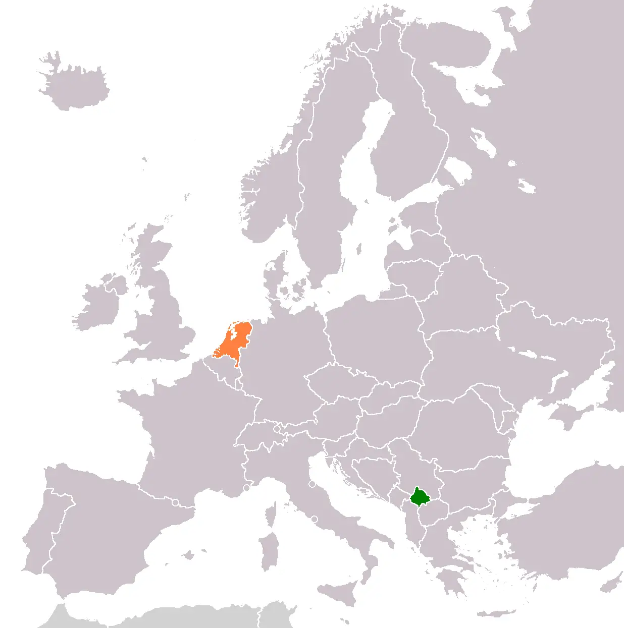 Kosovo Netherlands Locator 1