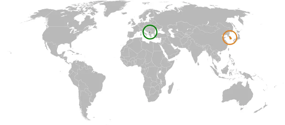 Kosovo South Korea Locator 1