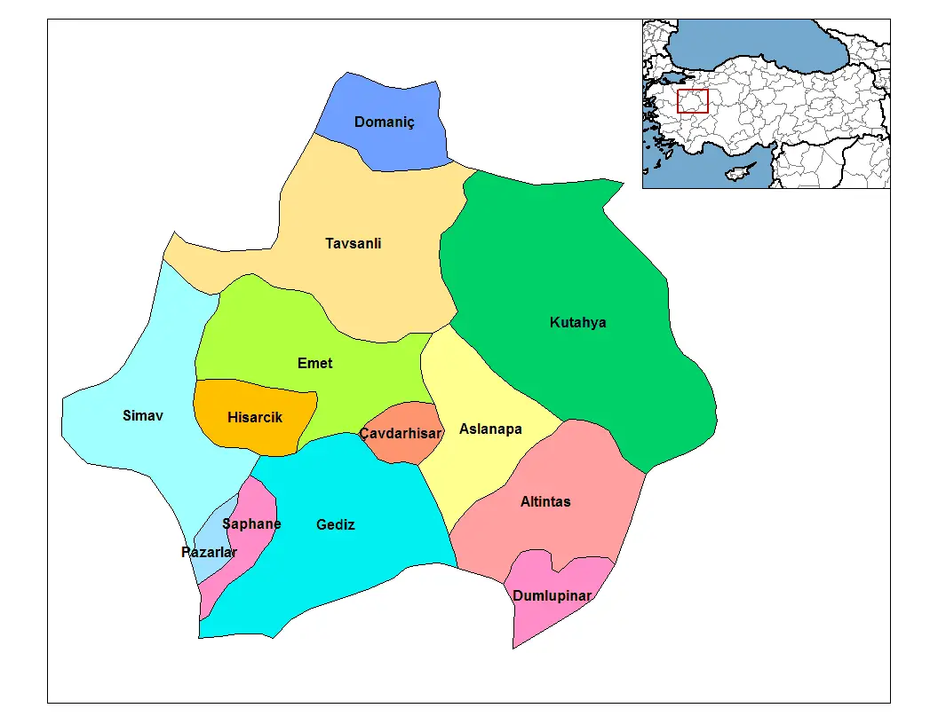 Kutahya Districts