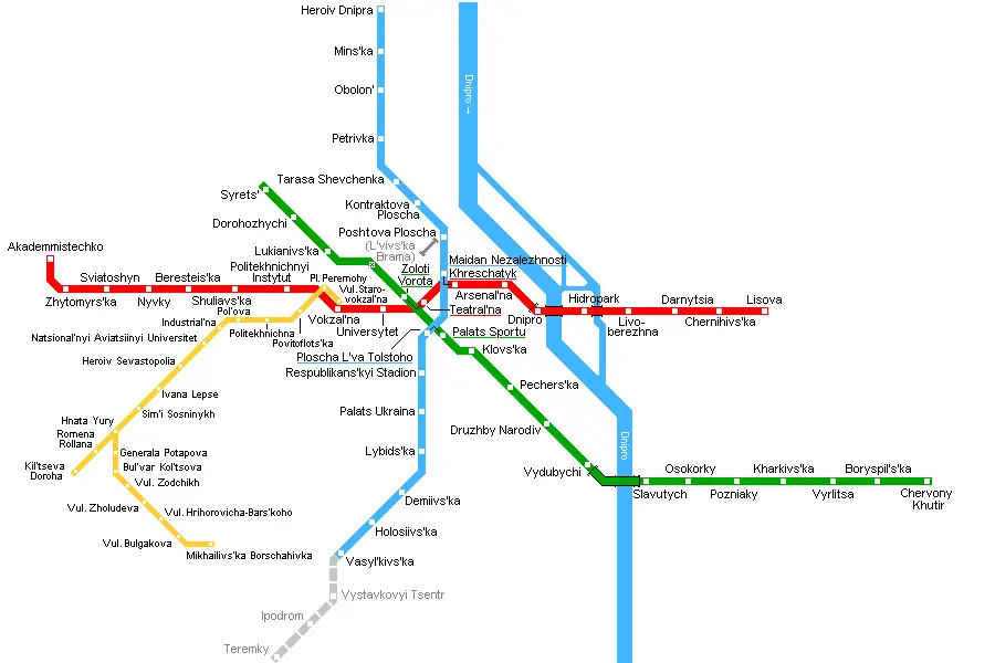 Kyiv Metro Map