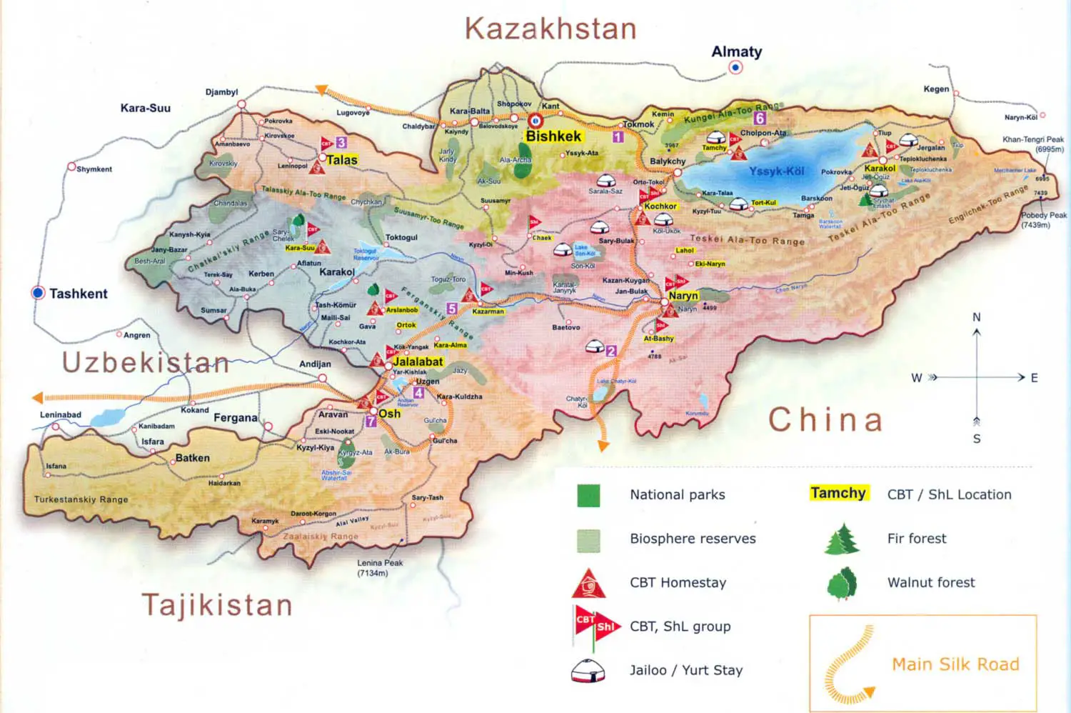 Kyrgyzstan Map 2