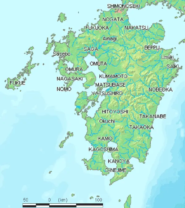 Kyushu Map