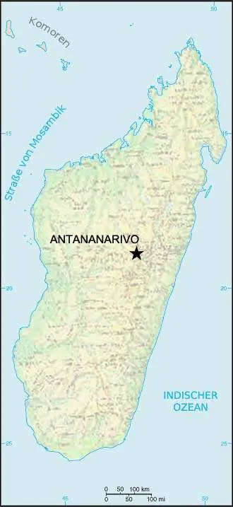 Lage Antananarivo In Madagaskar Dt