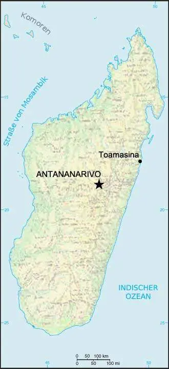 Lage Toamasina In Madagaskar Dt