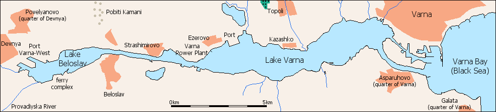 Lake Varna Map En