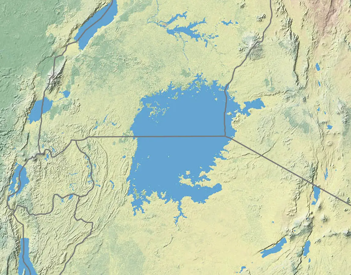 Lake Victoria Vegetation Map Blank