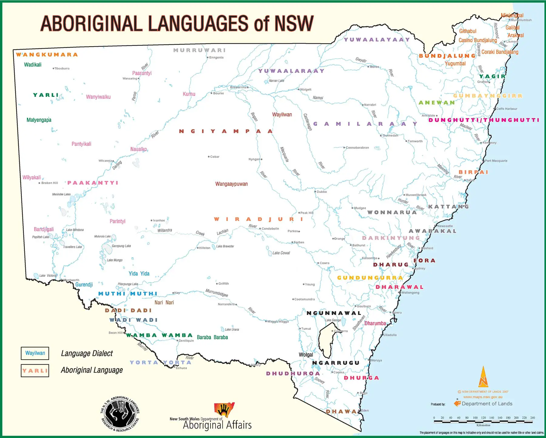 Language Map of New South Wales