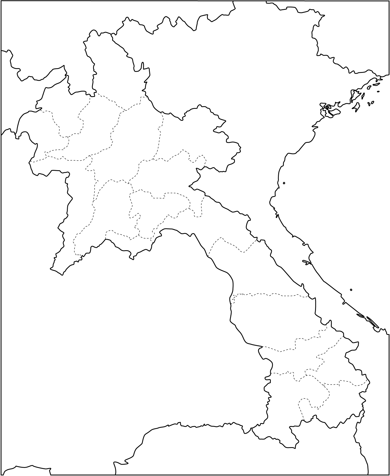 Laos Blank Map