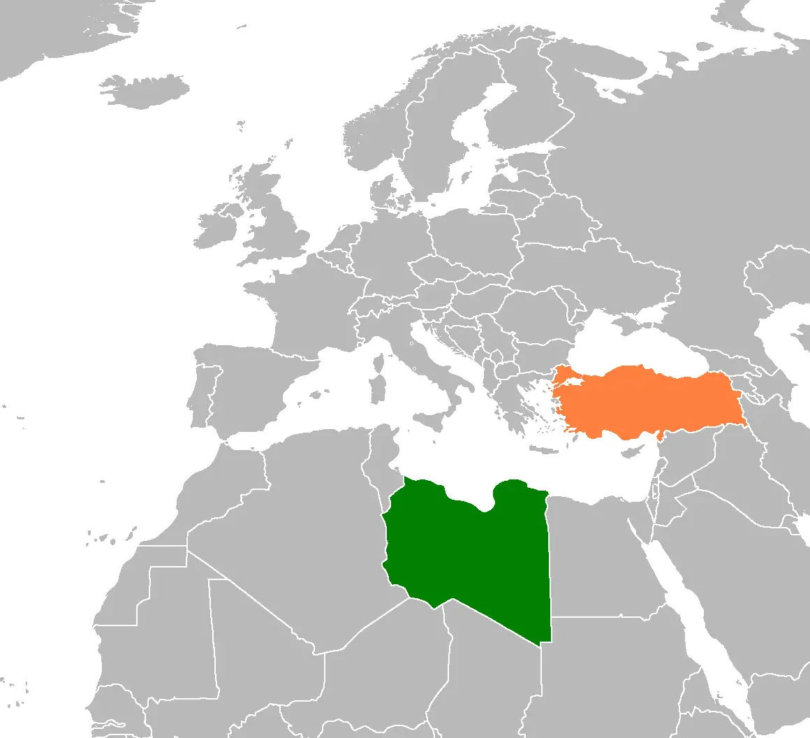 Libya Turkey Locator 1