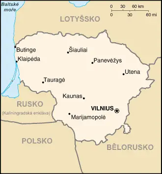 Litva Mapa