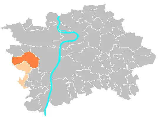 Location Map Municipal District Prague  Praha 13