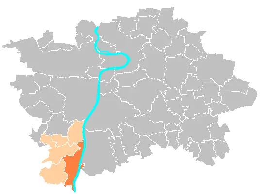 Location Map Municipal District Prague  Zbraslav