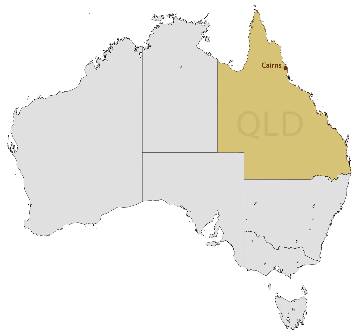 Location Map of Cairns