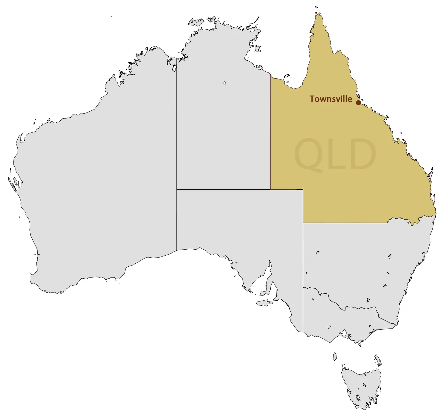 Location Map of Townsville