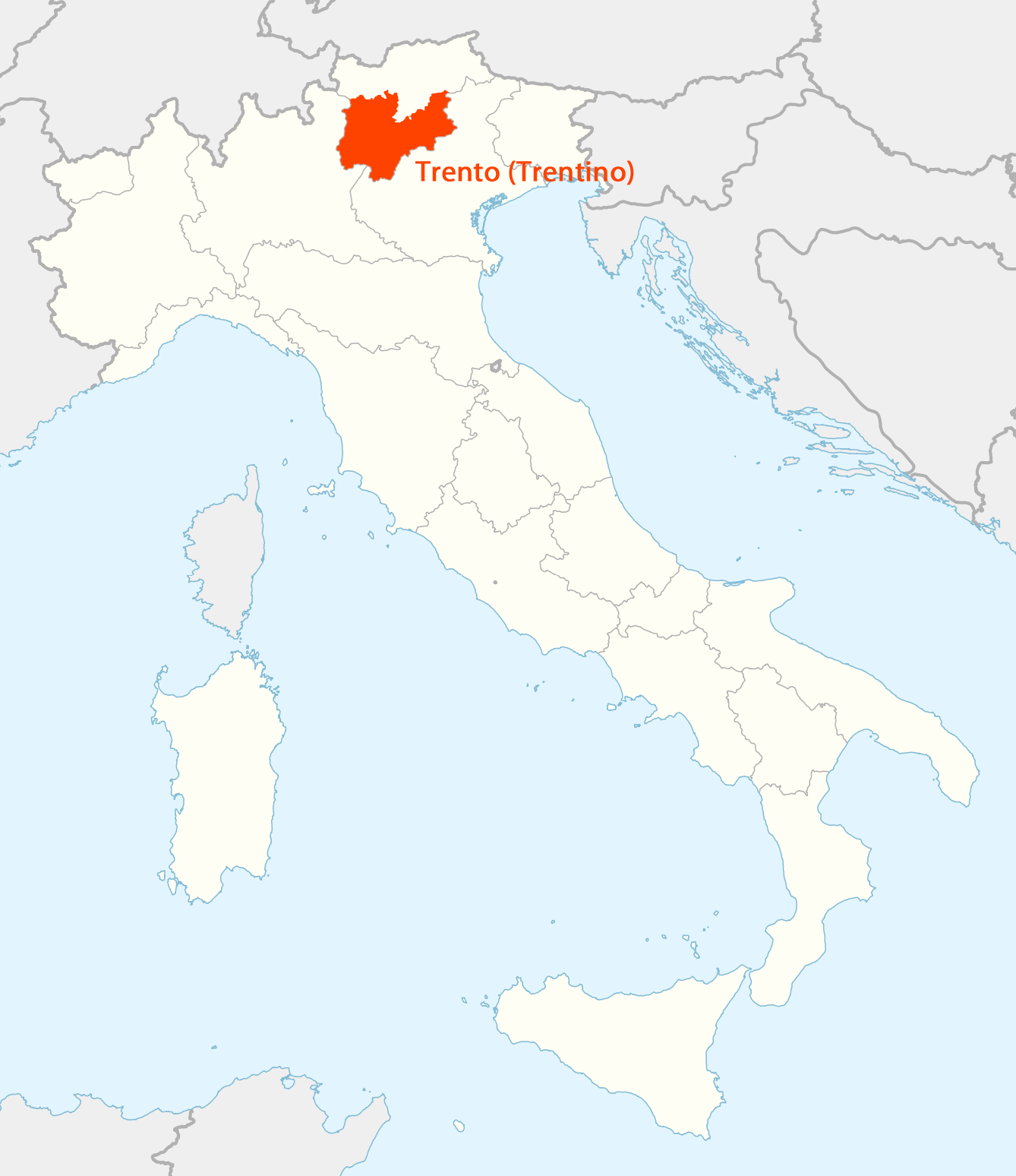 Map Italy Trento Map Italy Trento