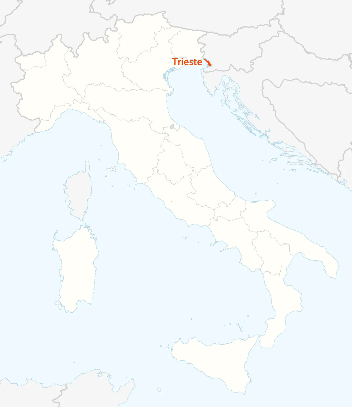 Location Map of Trieste