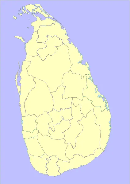 Location Map Sri Lanka